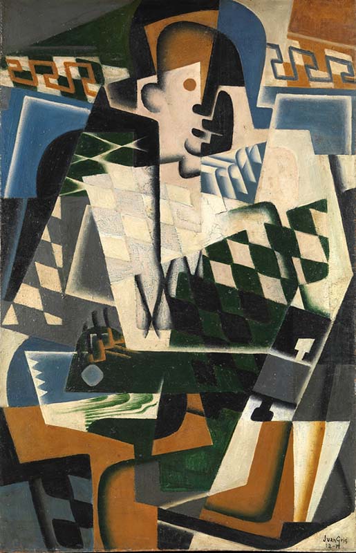 Harlequin with a Guitar